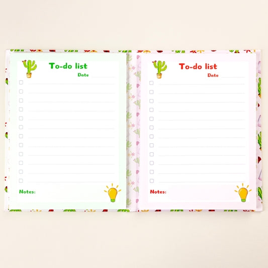 Cactus-themed notepad set of two