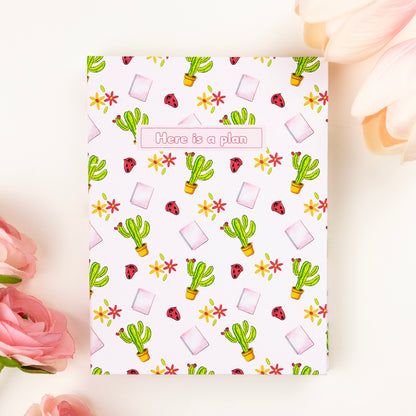 Cactus-themed notepad set