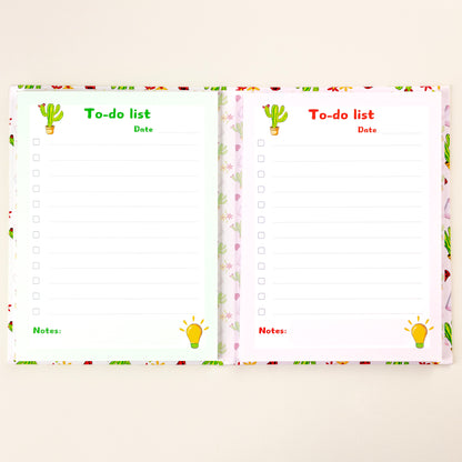 Cactus-themed notepad set of two